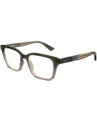 McQueen - Am0566O 006 Optical Frames Acetate Transparent Squared - Lyst