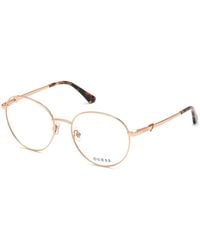 Guess - Gu2812 028 Optical Frames Metal Round Normal - Lyst