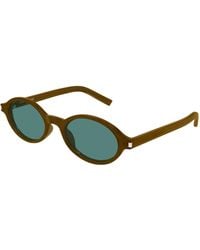 Saint Laurent - Sl 751 Jeanne 005 Sunglasses Acetate Round - Lyst
