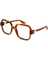 Gucci - Gg1433O 002 Optical Frames Injected Transparent Squared - Lyst
