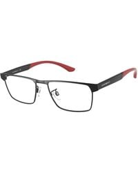 Emporio Armani - Ea1124 3001 Optical Frames Metal Transparent Pillow Normal - Lyst