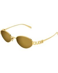 Gucci - Gg1935S 003 Sunglasses Metal Bronze Geometric - Lyst