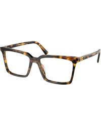 Miu Miu - Mu 08Xv Vau1O1 Optical Frames Acetate Transparent Squared Normal - Lyst