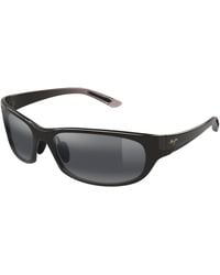Maui Jim - Mj0417S 001 Occhiali Da Sole Iniettato Grigio Squadrata - Lyst