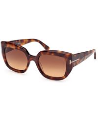 Tom Ford - Ft1192 Saltzman 53F Sunglasses Acetate Butterfly Normal - Lyst