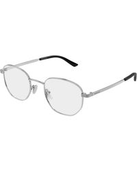 Gucci - Gg2224O 001 Optical Frames Metal Transparent Round - Lyst
