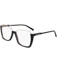 KARL LAGERFELD - Kl355 001 Optical Frames Metal Squared Normal Normal - Lyst