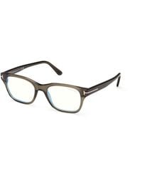 Tom Ford - Ft6120-B 096 Optical Frames Acetate Squared Normal - Lyst