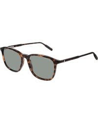 Montblanc - Mb0082S 002 Sunglasses Acetate Squared - Lyst