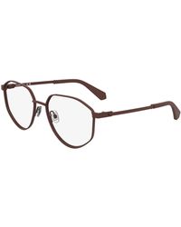 Calvin Klein - Ckj25204 600 Optical Frames Metal Squared Normal - Lyst