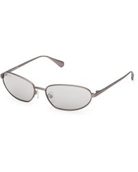 MAX&Co. - Mo0160 13C Sunglasses Metal Smoke Round Normal - Lyst