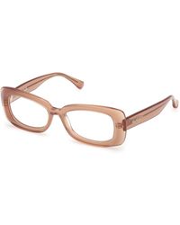 Max Mara - Mm5233 045 Optical Frames Acetate Squared Normal - Lyst