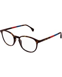 Gucci - Gg0551O 022 Optical Frames Acetate Transparent Round - Lyst