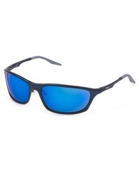 Fila - Sfid68 A30B Sunglasses Metal Smoke Squared Water Repellent Multilayer - Lyst