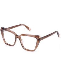 Furla - Vfu988V 01Ev Optical Frames Acetate Squared - Lyst