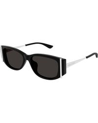 McQueen - Am0494Sa 001 Sunglasses Acetate Round - Lyst