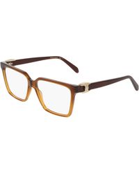 Ferragamo - Sf3059 266 Optical Frames Acetate Squared Normal - Lyst