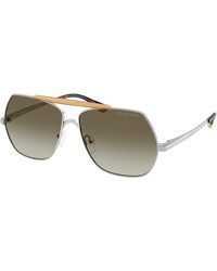 Michael Kors - Mk1173 Denver 18933M Sunglasses Metal Pilot Normal Shaded - Lyst