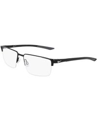 Nike - 8054 001 Optical Frames Metal Squared Normal Normal - Lyst