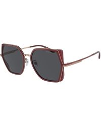 Emporio Armani - Ea2142D 333487 Sunglasses Metal Squared Normal - Lyst