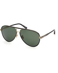 Tom Ford - Ft1340 Rupert-02 01N Sunglasses Metal Pilot Normal - Lyst