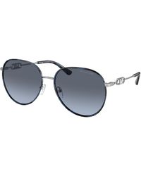 Michael Kors - Mk1128J Empire 10158F Sunglasses Metal Pilot Normal Shaded - Lyst