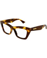 Bottega Veneta - Bv1215O 005 Optical Frames Acetate Transparent Cat Eye - Lyst