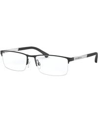 Emporio Armani - Ea1041 3094 Optical Frames Metal Squared Normal - Lyst