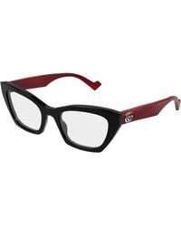 Gucci - Gg1334O 004 Optical Frames Acetate Transparent Cat Eye - Lyst