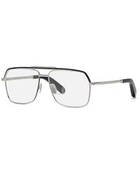 Philipp Plein - Vpp085M Pure Plein 578 Optical Frames Metal Squared - Lyst