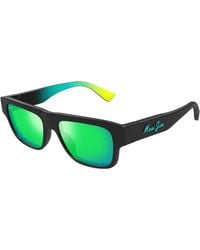 Maui Jim - Mj0638S 004 Occhiali Da Sole Bio-Iniettato Verde Squadrata - Lyst