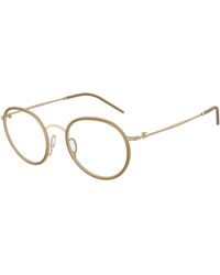Giorgio Armani - Ar5155 3002 Optical Frames Metal Round Normal - Lyst