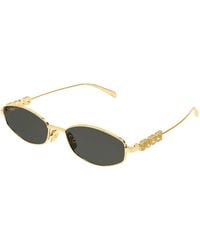 Gucci - Gg1802S 001 Sunglasses Metal Round - Lyst