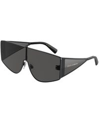 Dolce & Gabbana - Dg2305 01/87 Sunglasses Metal Squared Normal - Lyst