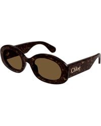 Chloé - Ch0258S 002 Sunglasses Acetate Round - Lyst