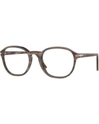 Persol - Po3343V 1208 Optical Frames Acetate Transparent Pantos Normal - Lyst