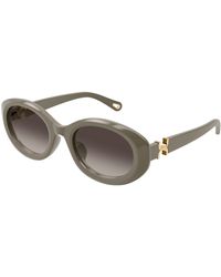 Chloé - Ch0323Sk 003 Sunglasses Acetate Round - Lyst