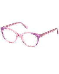 Guess - Gu50267 077 Optical Frames Acetate Round Normal - Lyst