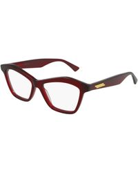 Bottega Veneta - Bv1096O 003 Optical Frames Acetate Transparent Cat Eye - Lyst