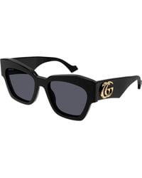 Gucci - Gg1422S 001 Sunglasses Acetate Squared Normal - Lyst