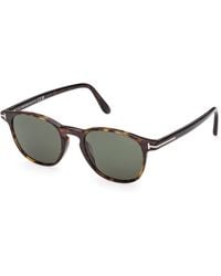 Tom Ford - Ft1302 Holt-02 52R Sunglasses Acetate Round Polarized - Lyst