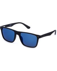 Police - Sple02 Gator 2 U28B Sunglasses Injected Smoke Squared Polarized Mirrored - Lyst