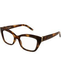 Saint Laurent - Sl M117 002 Optical Frames Acetate Cat Eye - Lyst