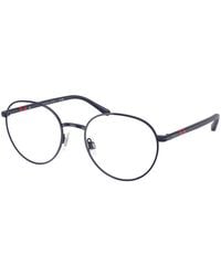 Polo Ralph Lauren - Ph1236 9273 Optical Frames Metal Transparent Round Normal - Lyst