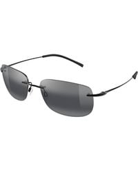 Maui Jim - Mj0334S 001 Occhiali Da Sole Metallo Grigio Squadrata - Lyst