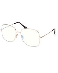 Tom Ford - Ft6048-B 028 Optical Frames Metal Squared Normal - Lyst