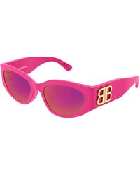 Balenciaga - Bb0324Sk 010 Sunglasses Acetate Round - Lyst
