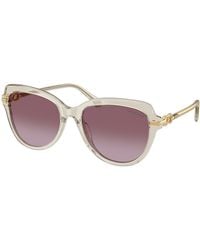 Swarovski - Sk6073 30038H Sunglasses Acetate Butterfly Normal Nuanced - Lyst