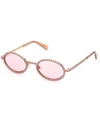 Swarovski - Sk0340 33Y Outlet Sunglasses Metal Round Normal - Lyst