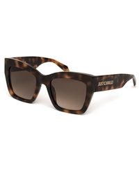 Just Cavalli - Sjc102 09Aj Sunglasses Acetate Squared Normal Shaded - Lyst